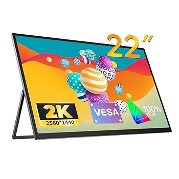 Amazon.co.jp: EVICIV モバイルモニター 22インチ大画面 2K